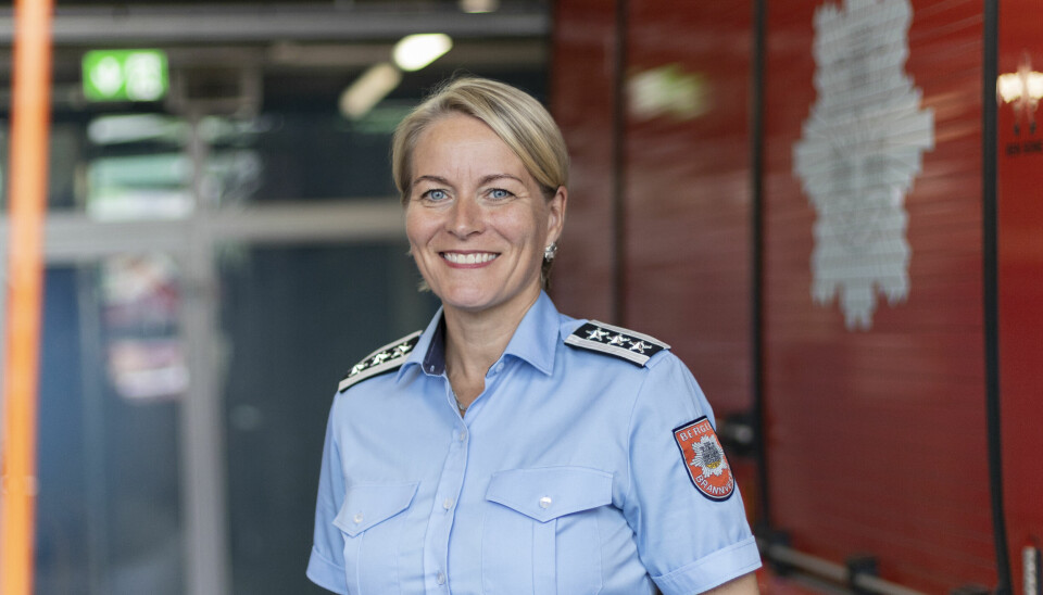 Janicke Larsen er arkeologen som ble brannsjef i Bergen, og hun stortrives i rollen ett år etter at hun overtok som øverste leder.